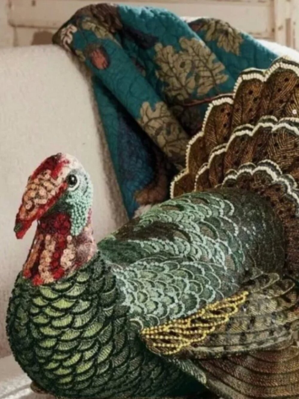 NWT john derian turkey pillow